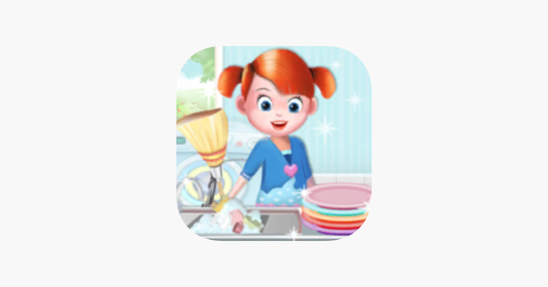 Girl Doll House Cleaning Games Game Cover
