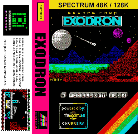 Escape from EXODRON (Zx spectrum) Game Cover