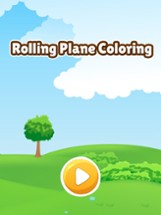 Sky plane rolling coloring book games for kids Image