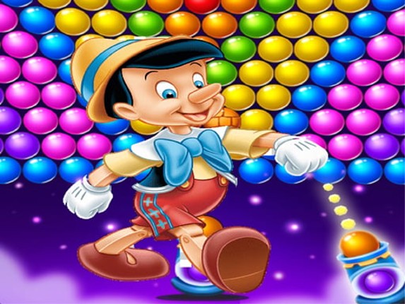 Play Pinocchio Bubble Shooter Games Game Cover