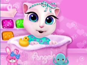 Baby Angela Bathing Time Image