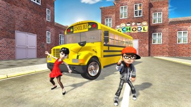 Crazy School Bus Transport Sim Image