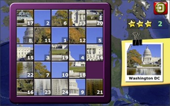 Kids Slide Puzzle World mystic squares 15 game Image