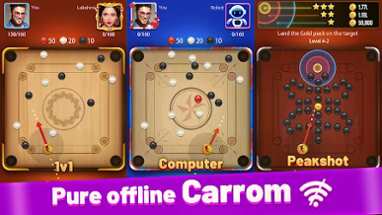 Carrom Lite-Board Offline Game Image