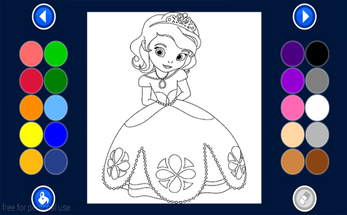 Girls Coloring Book Image