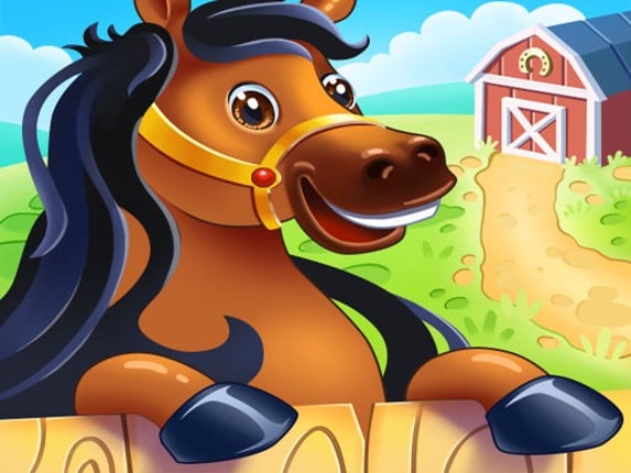 Learning Farm Animals Game Cover