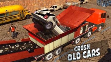 Monster Car Crusher Crane: Garbage Truck Simulator Image