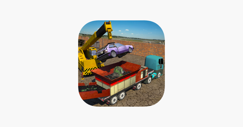 Monster Car Crusher Crane: Garbage Truck Simulator Game Cover
