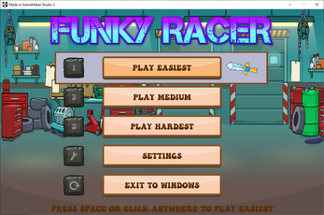 Funky Racing  - Accessible Game - One Button Simple Control System Image