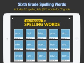 Sixth Grade Spelling Words Image