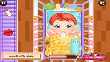 Cute Baby Care : Diaper Change &amp; Bathing &amp; Dressing Image