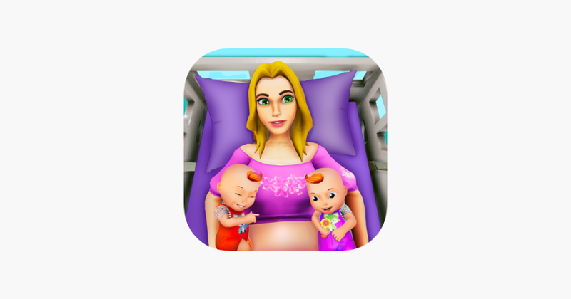 Pregnant Mother Twin Baby Care Game Cover