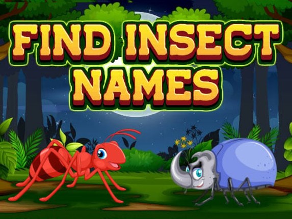 Find Insect Names Game Cover