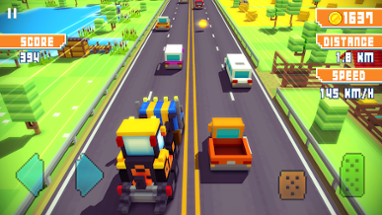 Blocky Highway: Traffic Racing Image