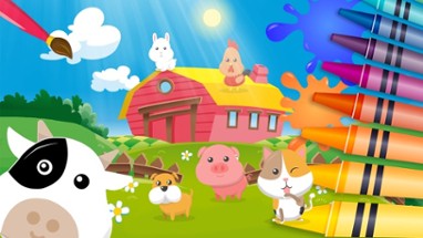 Cute Animal Coloring - Fun artstudio for kids Image