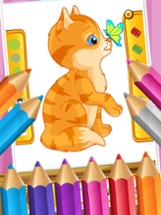 Cat Coloring Book Paint and Drawing for Kid Games Image