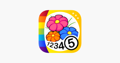 Color by Numbers - Flowers Image