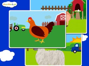 Farm Animals - Barnyard Animal Puzzles, Animal Sounds, and Activities for Toddler and Preschool Kids by Moo Moo Lab Image