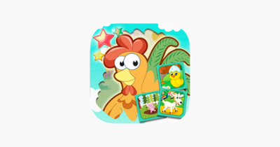 Scratch farm animals &amp; pairs game for kids Image