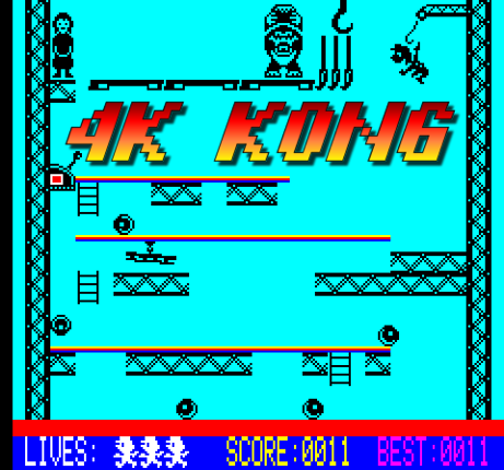 4K Kong (Oric) Game Cover