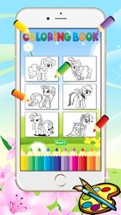 Pony Princess Coloring Book for Kids - Drawing free games Image