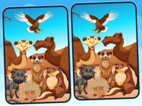 Spot 5 Differences Deserts Image