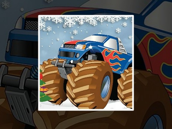 Winter Monster Truck Puzzles Game Cover