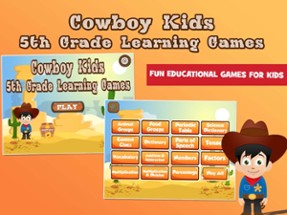 Cowboy 5th Grade Games Image