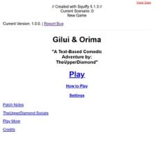 Gilui & Orima: A Text-Based Comedic Adventure Image