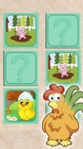 Scratch farm animals &amp; pairs game for kids Image