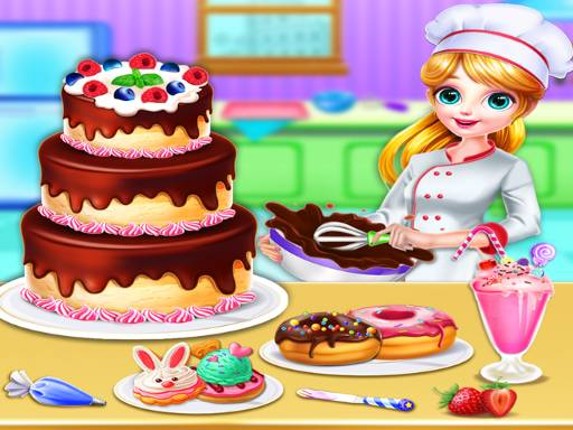 Sweet Bakery Chef Mania- Cake Games For Girls Game Cover