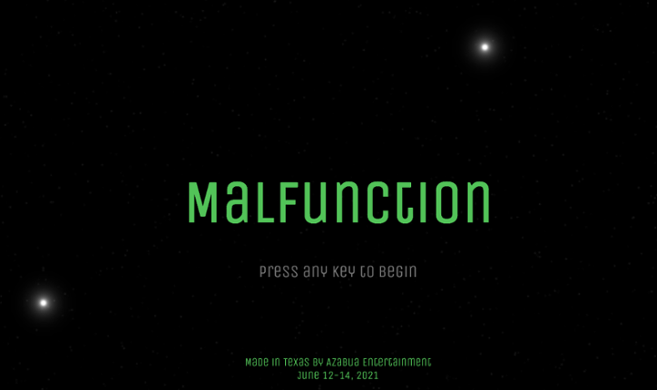 Malfunction Game Cover