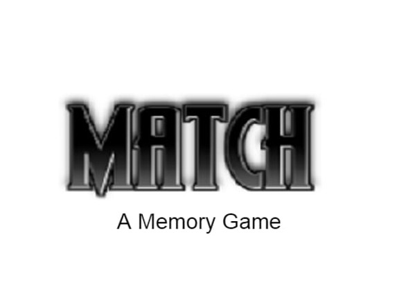 Match - A memory game Game Cover