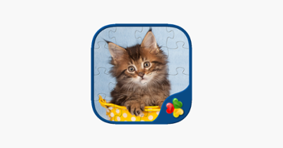 Cute Cats - Real Cat and Kitten Picture Jigsaw Puzzles Games for Kids Image