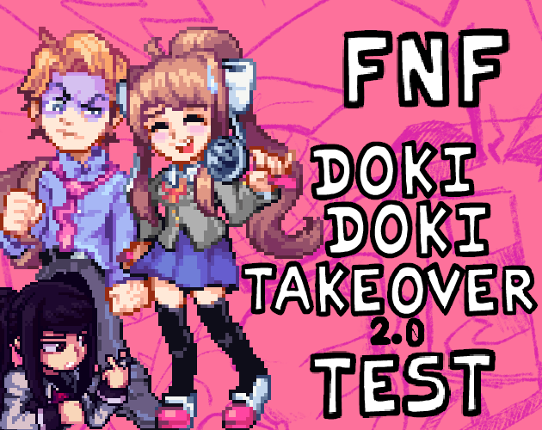 FNF Doki Doki Takeover 2.0 Test Game Cover