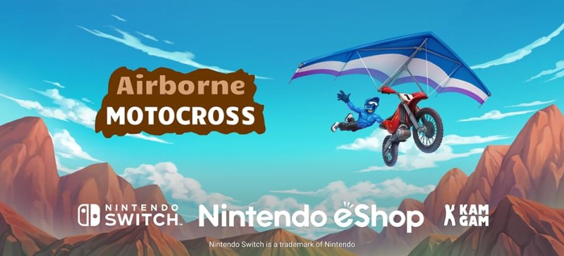 Airborne Motocross - Fly with your dirt bike Game Cover