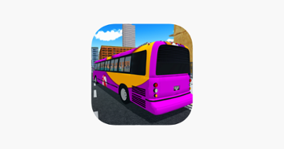 Roadway Sim Tourist Bus Drive To London City Image
