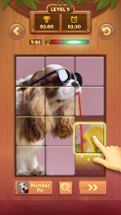 Number Slide: Wood Jigsaw Game Image