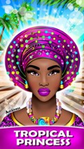 Tropical Princess with Fun Coloring Dress Up Games Image