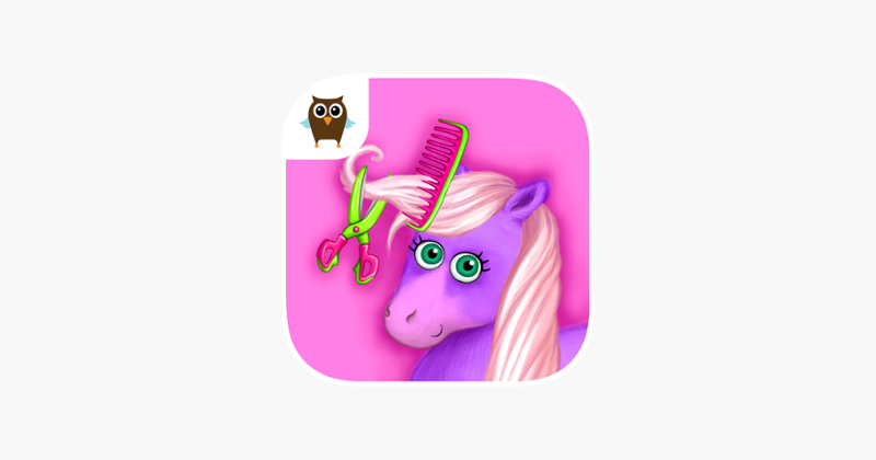 Pony Sisters in Hair Salon - Horse Hairstyle Makeover Magic Game Cover