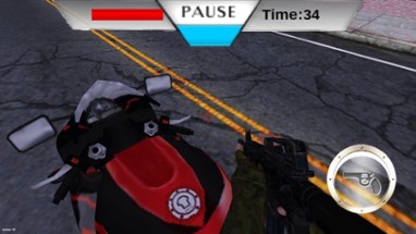 Heavy Traffic Moto Race: Crazy City Moto Shooter Image