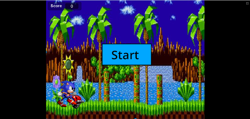 sonic running jump Game Cover