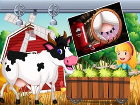 Flavored Milk Factory farm - Milk the cows &amp; process it with amazing flavors in dairy factory Image