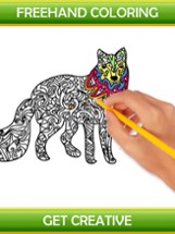 Animal Art Designs - Zen Therapy Adult Coloring Book Image