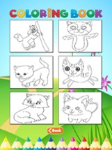 Cats Coloring Book - Activities for Kids Image