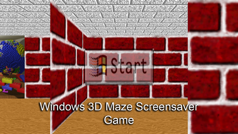 Windows 3D Maze Screensaver Game Game Cover