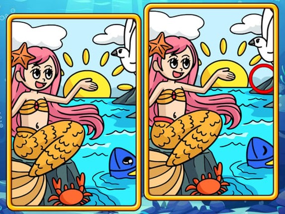 Mermaids: Spot The Differences Game Cover