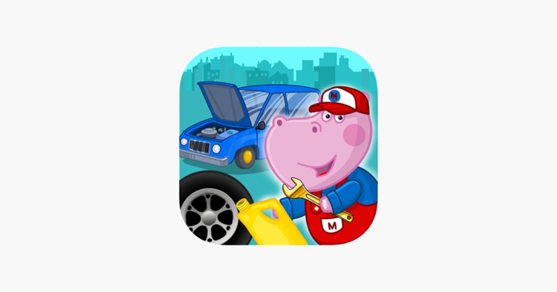 Hippo: Car Service Station Game Cover