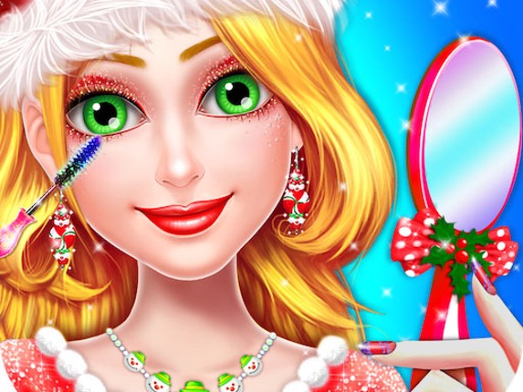 Christmas Girl Makeover Game -Christmas Girl Games Game Cover
