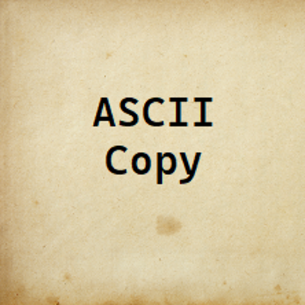 ASCII Copy Game Cover